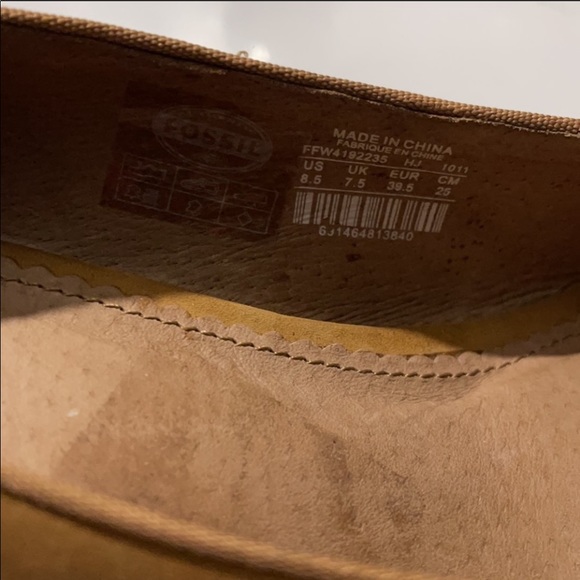 Reposh! Unworn Fossil peep toe wedge! - Picture 6 of 6